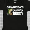 thumbnail image 4 of Inktastic Grandpa's Fishing Buddy with White Text Boys Baby Bodysuit, 4 of 5