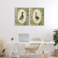 thumbnail image 2 of Stupell Industries Country Floral Duck Portraits 2 Piece Gray Framed Giclee Art Set design by Yen, 20 x 16, 2 of 8