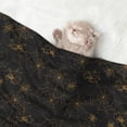 thumbnail image 2 of Yiaed Gold Spiders And Cobwebs Print Dog Blankets-Cat Blanket Washable for Couch Protection,Puppy Blanket, Soft Plush Reversible Throw Furniture Protector-Small, 2 of 8
