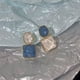 thumbnail image 4 of Pendientes de fiesta para mujer con forma de onda de agua y piedra en contraste de color de acero inoxidable, 4 of 5