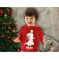 thumbnail image 3 of Tree Rex Cute Funny T Rex Dinosaur Christmas Toddler Kids Long sleeve T-Shirt 4T Red, 3 of 6