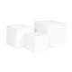 thumbnail image 2 of 3x Cubos acrílicos para exhibición Cajas de exhibición acrílicas Soportes de exhibición de alimentos blancos, 2 of 9