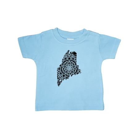 

Inktastic Maine Silhouette Mandala Gift Baby Boy or Baby Girl T-Shirt