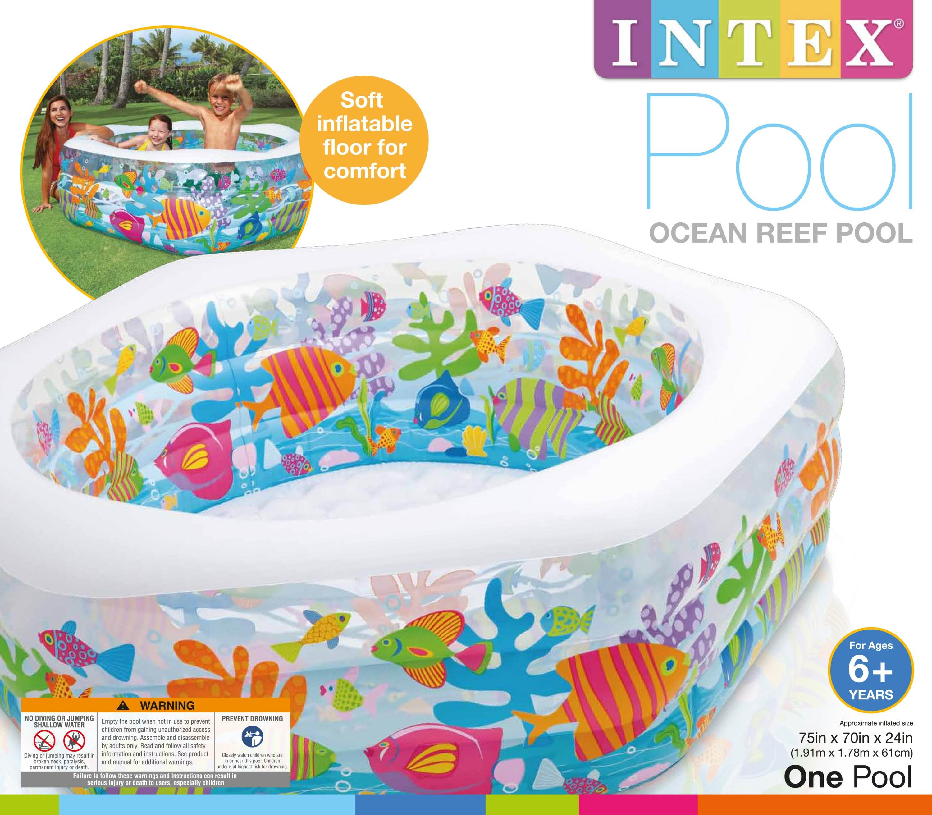 intex swim center ocean reef inflatable pool