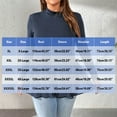 thumbnail image 3 of Sakmal Fashion Shirts Women Peplum Plus Size Blue Shirts High Neck Long Sleeve Plain Blouses for Women, 3 of 8