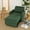 Green, variant on Ultimate Space-Saver 3-in-1 Convertible Chair Bed. Transforms from a Comfy Seat to a Single Bed in Seconds! Dark Gray