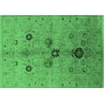 thumbnail image 1 of Ahgly Company Indoor Rectangle Oriental Emerald Green Industrial Area Rugs, 4' x 6', 1 of 4