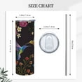 thumbnail image 5 of PAYOHTO Humming Bird and Flowers Embroidery 20 Oz Stainless Steel Mug Tumblers Cup for Men Women Insulated Slim Thin Travel Tumbler, 5 of 7