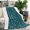 Blue, variant on Teal Christmas Star Pattern Blanket,Comfortable Soft Flannel Throw Blanket,All Season,Warm Lightweight Blankets for Sofa Bed Couch Living Room Chair,30"x40"