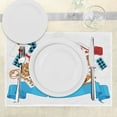 thumbnail image 3 of Ambesonne Cartoon Place Mats Set of 4, Fantasy World Cards Clocks, Standard Size, Multicolor, 3 of 6
