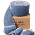 thumbnail image 1 of Cinta decorativa Ribbli Dusty Blue Velvet de 3 yardas y 3,8 cm, 1 of 1