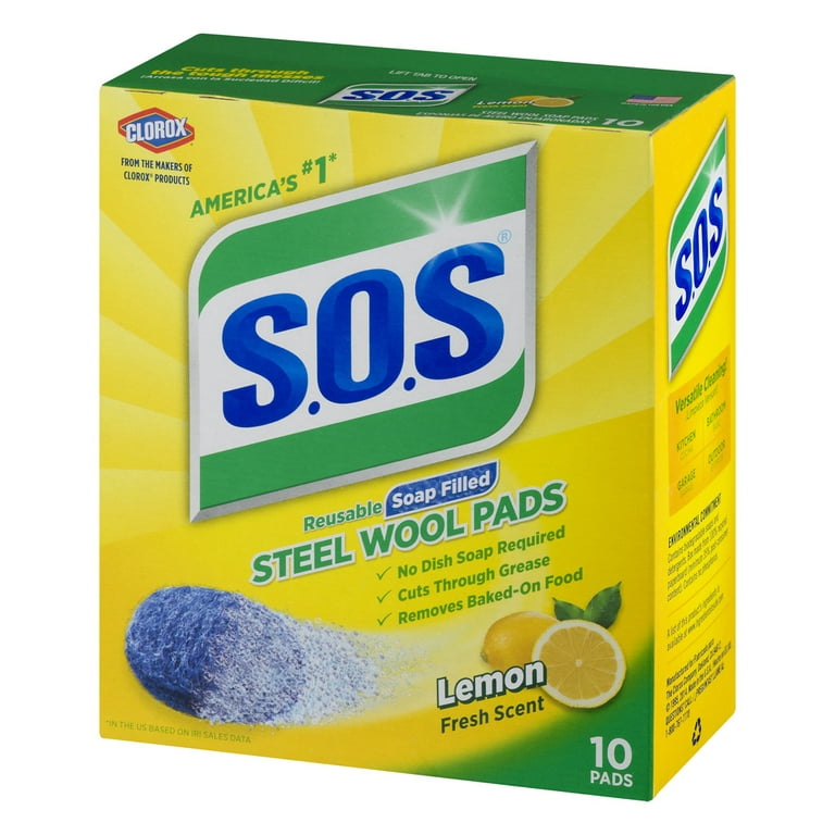 Steel Wool Scrubbers, Lemon Scent