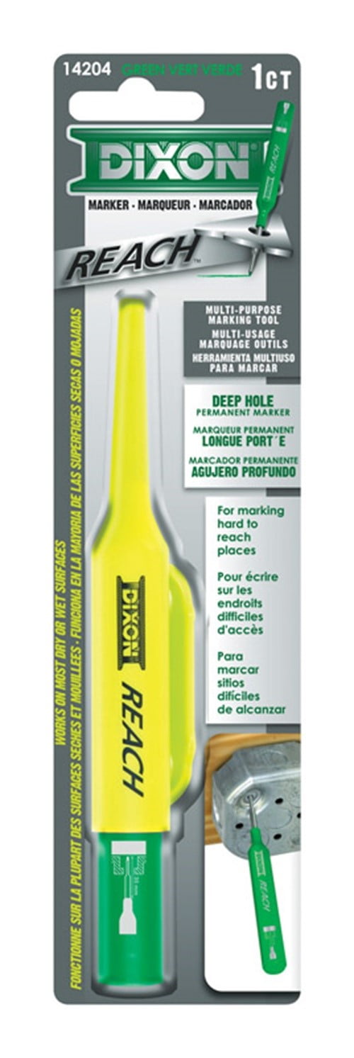 Dixon  Reach  Green  Fine Tip  Permanent Marker  1 pk