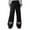 Black, variant on Valentine's Day Sweatpants For Women Bow Print Relaxed Fit Athletic Pants With Drawstring Casual Sport Pants With Pocket Black L