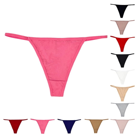 Women's Panties Seamless Thong Underwear Sporty Triangle Panties Everyday Comfort Style Women’s Underwear Beige L