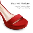 thumbnail image 3 of Sandalia DREAM PAIRS DWUMHS2508 Plataforma 2.5 cm Tacón 10 cm Rojo, 3 of 7