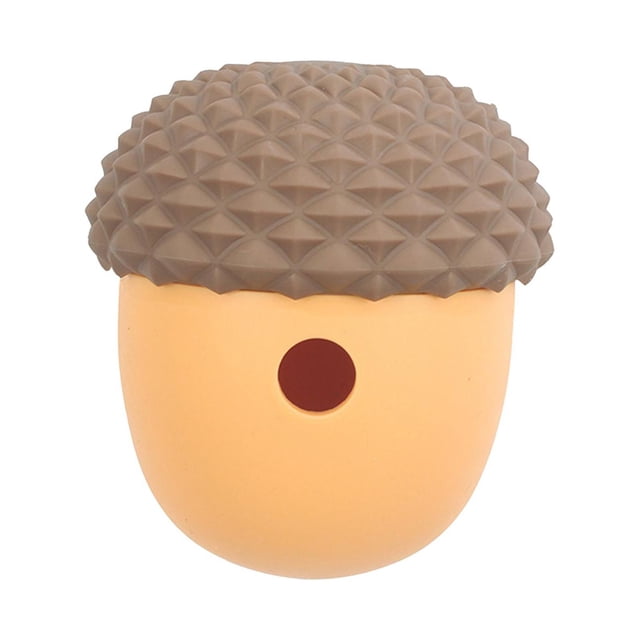 Juguete de Comida Interactivo para Perros, Pelota de Juguete para Perros, Juguetes Duraderos para Entrenamiento de Dentición de Mascotas, Juguetes Dis gris con amarillo