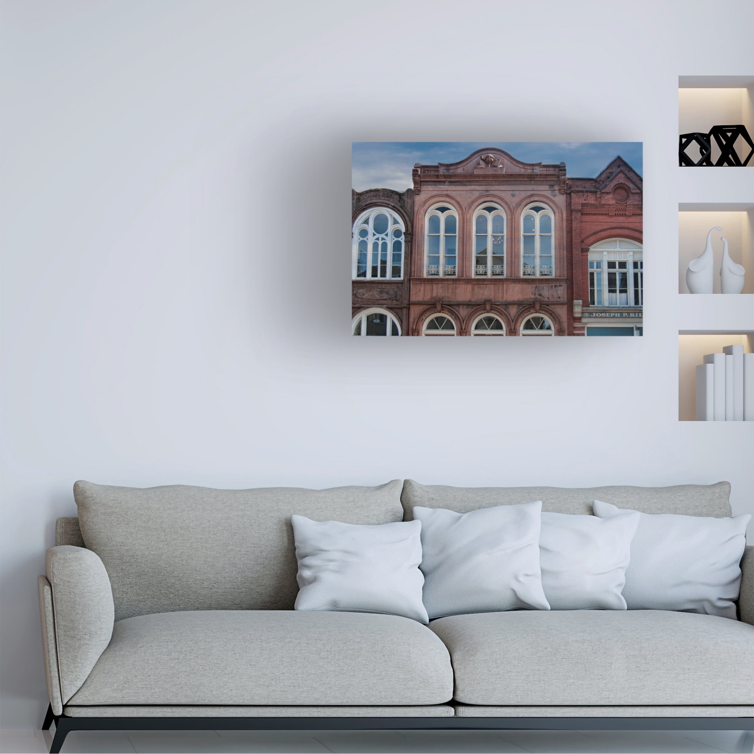 Lori Hutchison 'Downtown Charleston' Canvas Art
