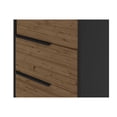 thumbnail image 5 of Wood and Metal Office Accent Storage Cabinet with 3 Drawers, Black and Brown- Saltoro Sherpi, 5 of 10