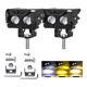 thumbnail image 1 of 1 Par Faro Auxiliar De Lupa Doble Color 120w Para Auto Moto, 1 of 8