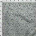thumbnail image 4 of oneOone Cotton Poplin Gray Fabric Florals Sewing Craft Projects Fabric Prints By Yard 42 Inch Wide, 4 of 4