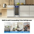 thumbnail image 5 of Nipus 15 inch Wine Refrigerators,30 Bottles Wine Coolers ,Freestanding & Built-in with Glass Door, 5 of 13