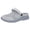 Grey, variant on Women's Closed Toe Half Slippers Orthopedic Sandals with Back Strap for Plantar Fasciitis Lightweight Comfortable Mesh Arch Support Wide Width Walking Backless Clogs Mules Black Size 7