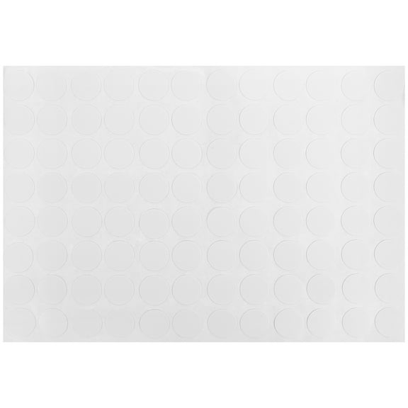 HOMEMAXS  96 Pcs/sheet Screw Hole Decal Sticker Stickers Cabinet White