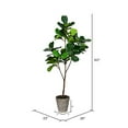 thumbnail image 2 of Vickerman FH190150 5 ft. Green Potted Fiddle Tree in Pot, 2 of 3