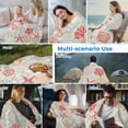 thumbnail image 5 of Red Orange Coastal Cooling Blanket,Lightweight Summer Throw Blanket with Double Sided Cold Effect,Summer Beach Starfish Coral Nautical Rustic Picnic Blankets Bed Sheet for Hot Sleepers 40"x60", 5 of 8