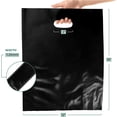 thumbnail image 2 of 1000 Pack 12" x 15" with 1.25 mil Thick Black Merchandise Plastic Glossy Retail Bags - Die Cut Handles - Perfect for Shopping, Party Favors, Birthdays, Children Parties - Color Black - 100% Recyclable, 2 of 7