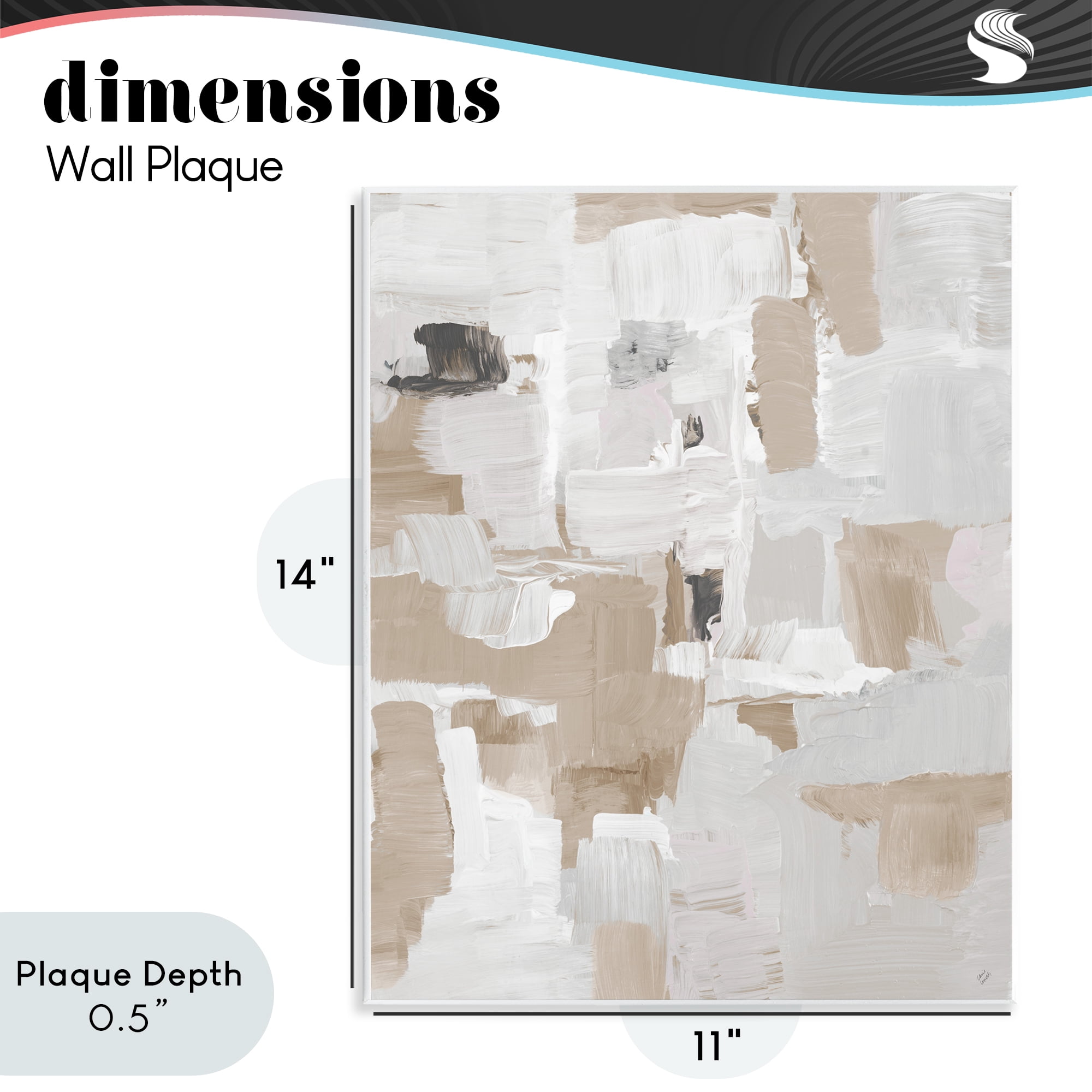 Stupell Industries Beige & White Peace Wall Plaque Art, design by Lanie Loreth
