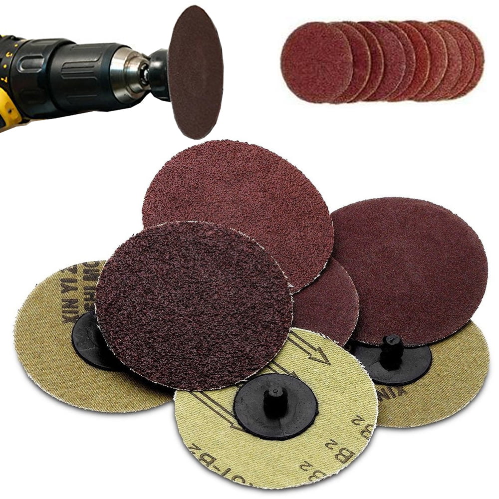 30+1 3" Roloc Type R Sanding Abrasive Disc Free Mandrel Pad Roll Lock Air Sander 