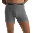 thumbnail image 1 of Hanes Classics Men`s TAGLESS No Ride Up Boxer Briefs, XL, Black/Grey, 1 of 4
