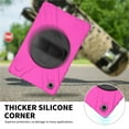 thumbnail image 3 of XYX Case for Samsung Galaxy Tab A7 10.4 inch SM-T500/SM-T505 with 360 Degree Rotating, Hand Strap, Shoulder Strap, Rose, 3 of 7