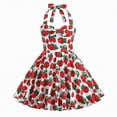 thumbnail image 1 of gdxvjhbj Robe Fille Enfant Robe Fille Ado Froncée à Volants Superposés Évasée Fluide à Bretelles Été Robes Préado Taille 11-12 (Blanc, 11-12 Ans), 1 of 6