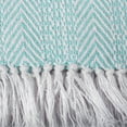 thumbnail image 2 of DII Jeté à Rayures Chevrons AQUA, 2 of 2