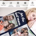 thumbnail image 5 of Personalised Blanket, Custom Blanket with Photos Text.Custom Blanket with Photo Collages.Father, Mom, Lover, Kids, Friends, Birthday, Christmas - Personalised Gifts for Women Men, 180x200cm, 5 of 6