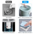 thumbnail image 4 of Teqhome 4inch 75pcs Disposable Shower Drain Hair Catcher Mesh Stickers Floor Drain Sticker Disposable Drain Filter Hair Trap Sticker, 4 of 9
