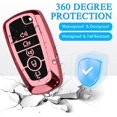 thumbnail image 5 of Key Fob Cover Compatible with Ford Explorer Fusion Escape Edge Expedition Mustang F150 F250 F350 F450 F550 Bronco Keychain Case Holder Protector,Pink, 5 of 7