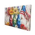 thumbnail image 3 of 12x18 inch Canvas Frameless Painting Poster Star Spangled Banner & Vase,Home Decor Bedroom Accessory Paintings,Villa Bedroom,Study,Bathroom Decor Canvas Prints,Gift For Flower Lover & Patriot, 3 of 6