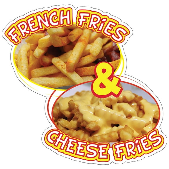 French Fries And Cheese Fries 12" Decal Concession Stand Food Truck Sticker