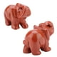 thumbnail image 4 of Figura de elefante de cristal tallado en piedra natural de 1,5 pulgadas, artículo decorativo para el hogar (#06), 4 of 11