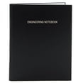 thumbnail image 1 of BookFactory Black A4 Engineering Notebook - 168 Pages (5mm Engineering Grid Format), A4 (210mm x 297mm), Black Cover, Section Sewn Hardbound Engineering Lab Notebook (EPRIL-168-4GS-A-LKT4), 1 of 4