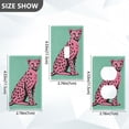 thumbnail image 7 of Yayeee Blank Wall Plate Cover 1-Gang 4.5"x2.7" Home Unused Decorative Outlet, Pink Cheetah, 7 of 7
