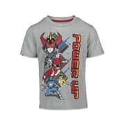 Power Rangers Little Boys 2 Pack Graphic T-Shirts Red/Grey 7-8