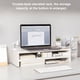thumbnail image 3 of Soporte De Computadora De Madera De Doble Capa Monitor Multipropósito Organizador Sólido Para El Hogar Oficina Escuela Almacenamiento De Escritorio Minnieouse EL014400-01, 3 of 5