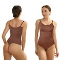 thumbnail image 2 of Cinvik Bodysuits Thong Women Slimming Bodysuit Round Neck Spaghetti Strap 1PCS Polyamide 3XL, 2 of 6