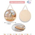 thumbnail image 3 of 1/2/3 Pieces Easter Welcome Door Sign Spring Easter Rabbit Sign Wooden Door Signs Spring Doors Hanger for Front Doors Outdoor Porch Farmhouse Indoor Wall Hanging Decoration, 3 of 9
