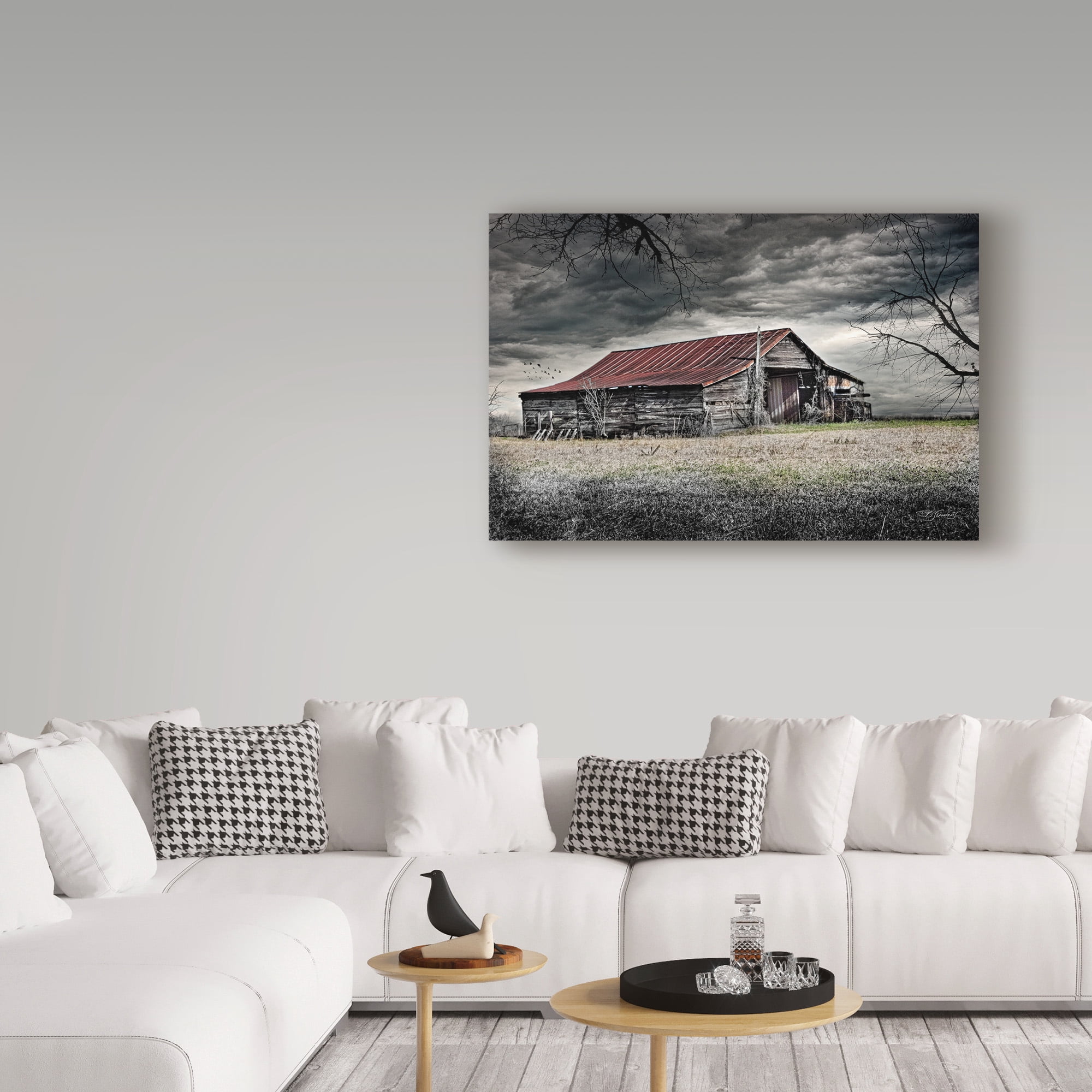 Trademark Fine Art 'Storm Barn' Canvas Art by Barbara Simmons